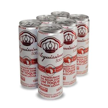 Imagem de Água Saborizada Lichia Acquissima Lata 350ml Pack 24 Unidades