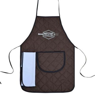 Imagem de Avental turma do churrasco marrom - Recanto da Costura
