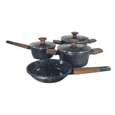 Imagem de Jogo De Panelas 4 Peças Aluminio Cozinhar Almoço Janta Arroz - Clink (1)