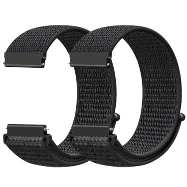 Imagem de AVOD Pulseiras de relógio de nylon de 18 mm compatíveis com Garmin Venu 3S/Venu 2S/Vivoactive 4S/Vivomove 3S/Active S/Fossil Gen 6 42 mm/5E 42 mm/Gen 4 Venture HR/Charter HR, pulseira de liberação