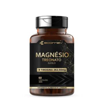 Imagem de Magnesio Treonato Com L Tirosina 500Mg 60 Cápsulas Ecomev