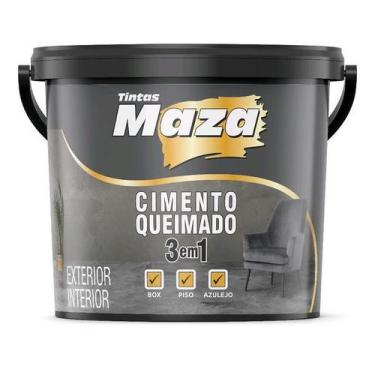 Imagem de Revestimento Cimento Queimado 3 em 1 Box/Piso/Azulejo 5,6KG - MAZA