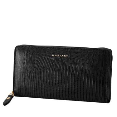Imagem de Carteira de Couro Feminina Mariart 97N, Preto