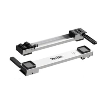 Imagem de IEUDNS 2x Máquina de lavar suporte Móveis Aparelhos Rollers Ferramenta multifuncional Mover facilmente o suporte para secadores de roupas ajustáveis, Branco