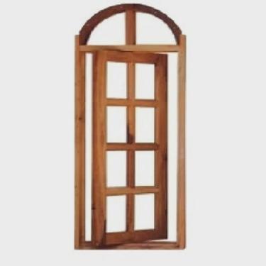 Imagem de Vitrô Capelinha Pivotante de Madeira Imbuia em Arco 45 x 1,40 Rodam Natural