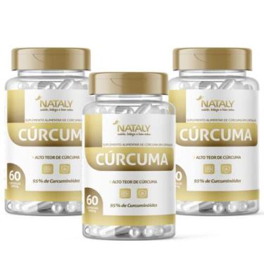 Imagem de Kit 3x Cúrcu 95 Curcu 60 Capsulas de 500mg Nataly - Nataly 