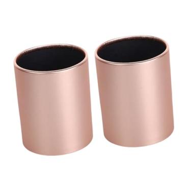 Imagem de Bothyi Caixas de papel de buquê redondos mini cilindros de papelão elegante ornamento compacto vasos de plantas com porta de flor de papel para escritório, Ouro