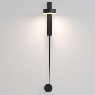 Imagem de HOSETEON Mesinha de cabeceira de ferro com design criativo simples acrílico com ecrã lanterna de parede suporte de lâmpadas LED detetive Square sala de jantar/g candeeiros de quarto