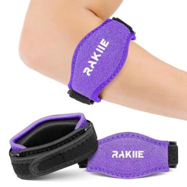 Imagem de Suporte de cotovelo Rakiie Tennis Golf Elbow Support roxo