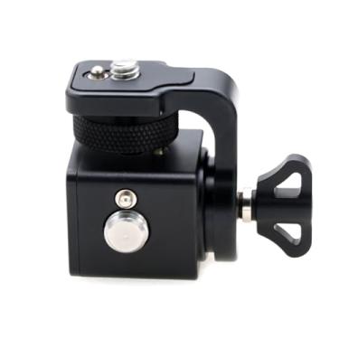 Imagem de HangTon Suporte de suporte de monitor para ARRI Hi5, unidade manual DJI Focus Pro para SmallHD Atomos, rotação giratória de inclinação 360, parafuso de rosca 1/10.2 cm-20 3/20.3 cm-16, preto