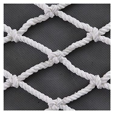 Imagem de BDSHL Rede de segurança decorativa Rede de corda de nylon para escadas, varanda, jardim, rede antiqueda infantil de playground (cor: malha de 5 cm, tamanho: 3 x 6 m (10 x 20 pés))