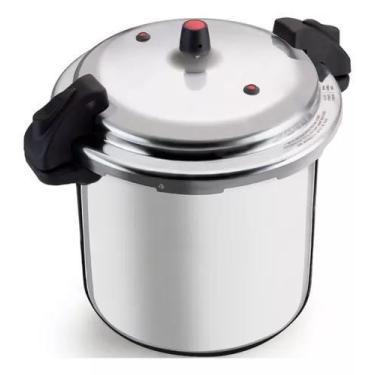 Imagem de Panela de Pressão Alumínio Nacional de 24 litros cor Cinza - ALUMINIO 