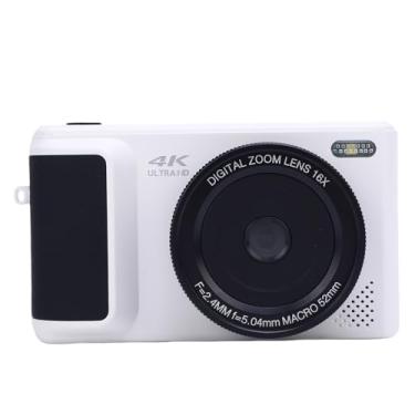 Imagem de Câmera Digital 4K para Fotografia, Câmera de Vídeo de Foco Automático Com Zoom Digital 16x Com Tela Flip, 64MP HD, Tela Solar de 2,8 Polegadas, Bateria de 1500mAh, para Viagens,