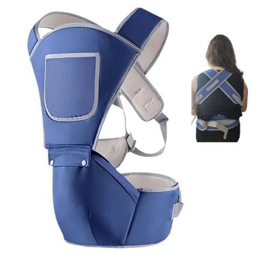 Imagem de Canguru Carregador Bebe Criança Bolso Alça Ajustavel Ergonomico Alcochoado Passeio Viagem Macio Seguro Confortavel Resistente Praticidade
