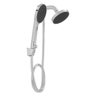 Imagem de Chuveiro ducha flex redondo de parede cromado deca com desviador e duc