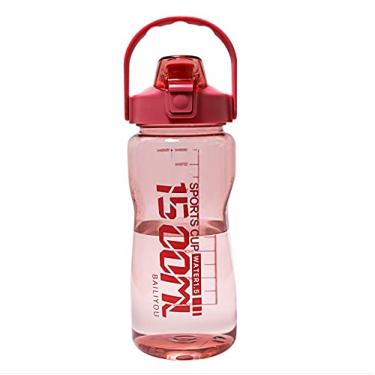 Imagem de 51oz Water Bottle with Handle and Straw, 1500ml BPA Free Motivational Water Jug for Outdoor Sports Camping Hiking (Light Purple)