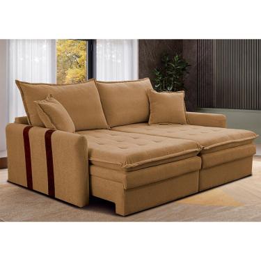 Imagem de Sofá  Sem Caixa Retrátil 1,60m Soft Bonnie Boucle Cama inBox