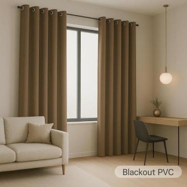 Imagem de Cortina Blackout Pvc 2,80 X 2,20 Quarto E Sala Longa - Vagalume Moda E