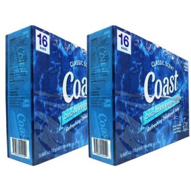 Imagem de Sabonetes Coast Classic Pacific Force Scent, pacote 16x2