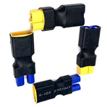 Imagem de Conector adaptador macho fêmea 2Pai RC XT60 para EC3 para RC FPV Drone Car Lipo NiMH carregador de bateria ESC