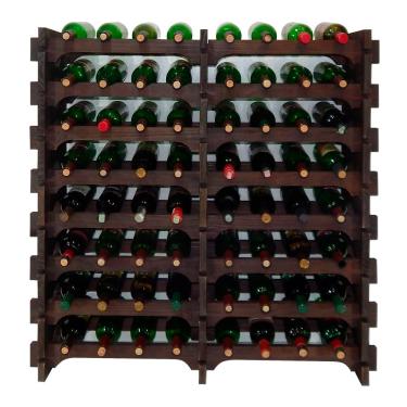 Imagem de Adega Madeira 64 Garrafas Imbuia Cevey Adegas e Artesanatos