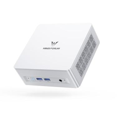 Imagem de MINISFORUM Mini Pc Um870 Slim, Amd Ryzen 7 8745H (8C/16T, Até 5,0 Ghz), Computador Radeont 780M, 32 Gb De Ram Ddr5 E Ssd Pcie 4.0 1 Tb, Suporte A 8K 60 Hz, Saída Hdmi 2.1/Usb4, Wi-Fi 6E/Bt5.3/Ligaçã