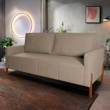 Imagem de Sofá Living Florença Linho Bouclê Marrom - King House