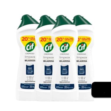Imagem de Cif Limpeza Milagrosa Cremoso, 250ml, Kit com 4 Unidades