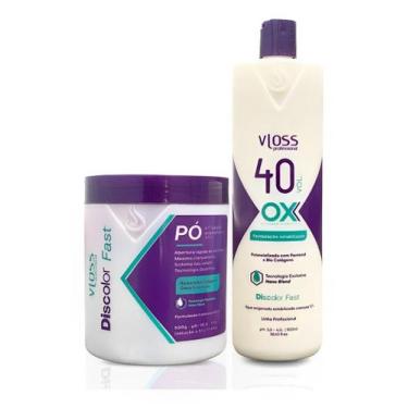 Imagem de Vloss Pó Descolorante Discolor Fast Azul + Ox 40 Vol