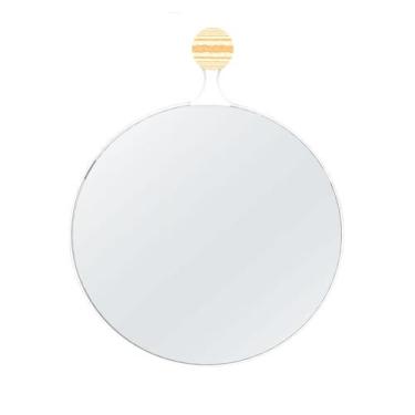 Imagem de Espelho Decorativo Twiza Branco 50 Cm - e2g Design