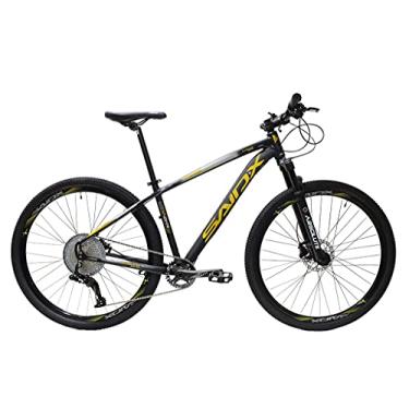 Imagem de Bicicleta Aro 29 Saidx 12 Marchas Quadro Alumínio Freio Hidráulico Suspensão com Trava K7 11-50D (Preto/Amarelo, 17)