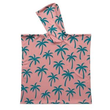 Imagem de ROAM Poncho de toalha de praia infantil com capuz – proteção solar FPS 50+, secagem rápida, sem produtos químicos, material reciclado – serve para idades de 2 a 8 anos, cobertura leve para piscina