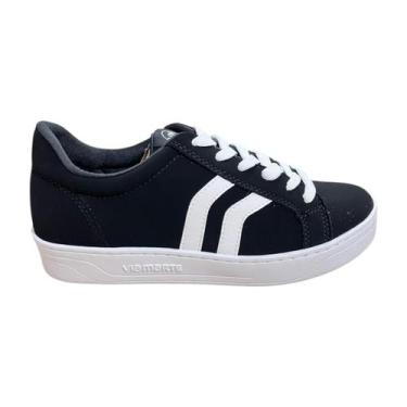 Imagem de Tênis Feminino Via Marte Nobuck Napa, Preto, Branco, 37