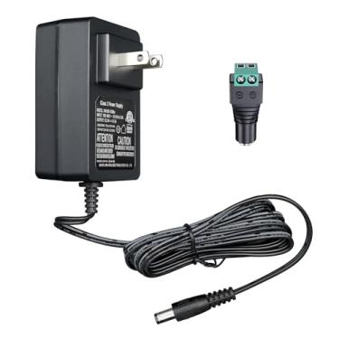 Imagem de Adaptador de fonte de alimentação 12Vdc 3A/3000mA, carregador de parede 100-240V 50/60Hz CA para CC 36W com conector barril para fita de LED, câmera CCTV, roteador, interruptor, DVR, NVR e mais