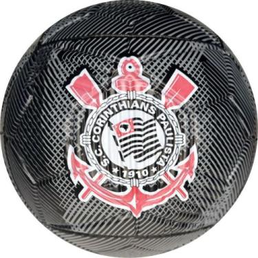 Imagem de Bola de futebol corinthians pro n.5 preta - FUTEBOL E MAGIA