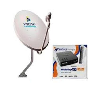 Imagem de Antena Parabolica Vivensis com conversor Century midia B7