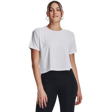 Imagem de Camiseta de Treino Under Armour Motion Feminina, Branco, GG