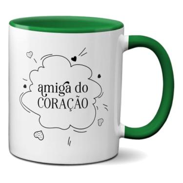 Imagem de Caneca Presente Da Amizade Para Amiga Do Coração (Verde)