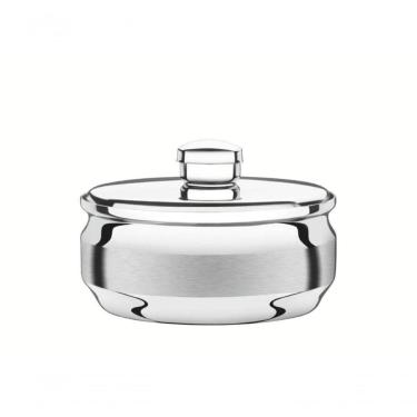 Imagem de Manteigueira Tramontina Redonda 8,5cm Em Aço Inox Com Tampa