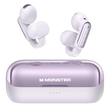 Imagem de Fones de Ouvido Sem Fio Monster Open AC601 Bluetooth 5.4 - Roxo