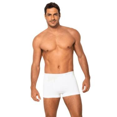 Imagem de Kit 2 cuecas boxer microfibra sem costura trifil, M, Preto, Branco