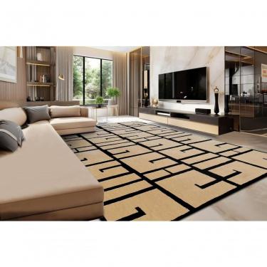 Imagem de Tapete Para Sala Marbella Elite Cyclone Black Otelo 200x250