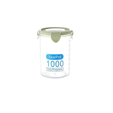 Imagem de HEEPDD Recipientes Selados Transparentes, Caixa de Armazenamento de Alimentos, 600/800/1000 Ml, Nozes de Cereais de Cozinha, para Armazenamento de Cozinha para Uso Doméstico (1000ml)