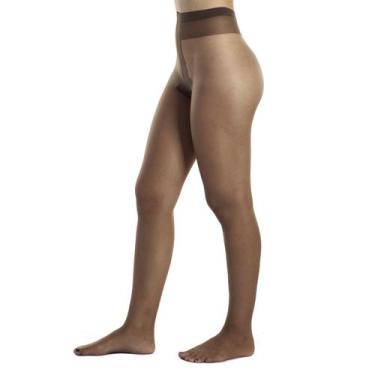 Imagem de Meia Calça Essencial Loba Fio 15 , P, Café