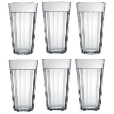 Imagem de Jogo 6 Copo Americano Em Vidro Long Drink 450Ml Nadir