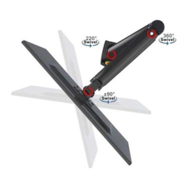 Imagem de Braço de suporte de monitor para telas de 17 a 30 polegadas de até 9 kg