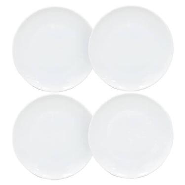 Imagem de Jogo De Pratos Sobremesa 19Cm Em Opaline 4 Peças Hauskraft