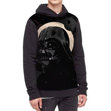 Imagem de Moletom Com Capuz Star Wars Darth Vader Ref:226 - smoke, Preto, M