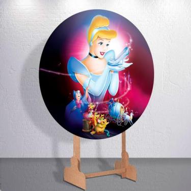 Imagem de Decoração com capa de painel festa princesa cristal mini e grande tama