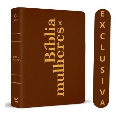 Imagem de Bíblia Mulheres Nvt  Capa Luxo Marrom  Viviane Martinello  Bíblia Sagr